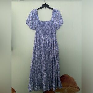 J. Crew Smocked Dress with Pockets